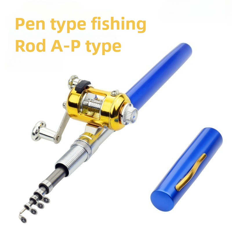 Fishing Rod Combo - เบ็ดตกปลารีลคอมโบชุดมินิกล้องส่องทางไกลกระเป๋าปากกาเบ็ดตกปลาขั้วโลก + รอก