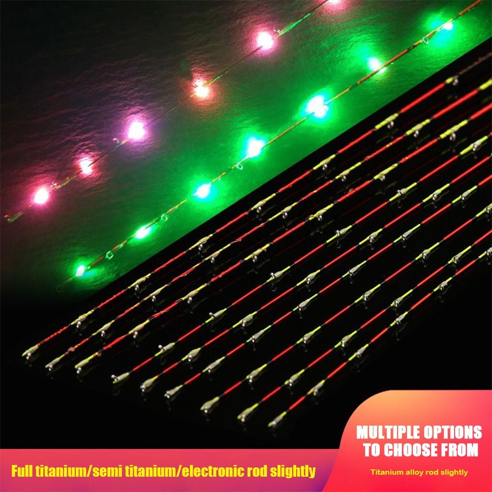 Fishing Rod Tip Replacement - 55 ซม.LED ครึ่งไทเทเนียม/Full TITANIUM เรือ/Raft Rod