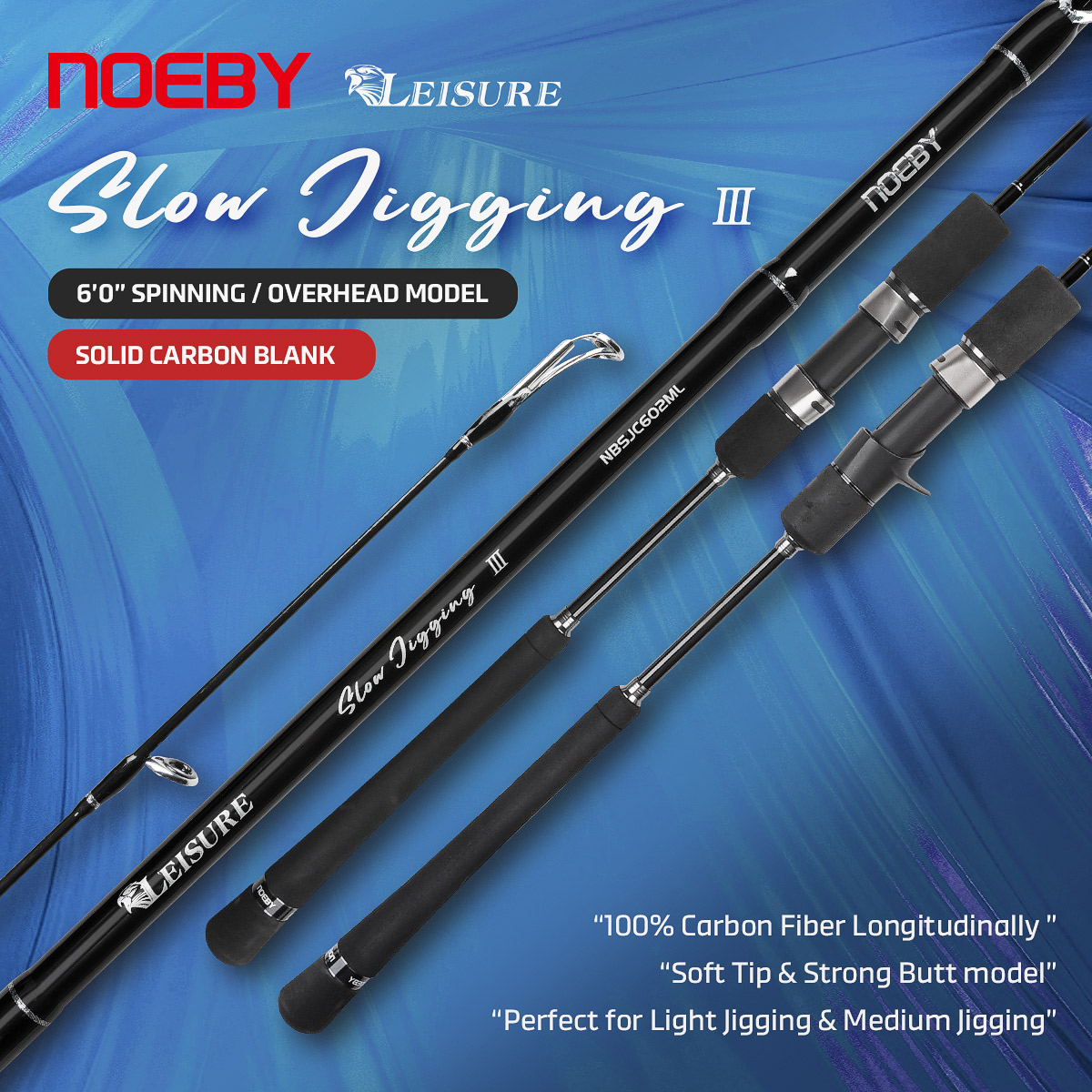 Fishing Rod Boat - Noeby ใหม่ SLOW Jigging Fishing Rod