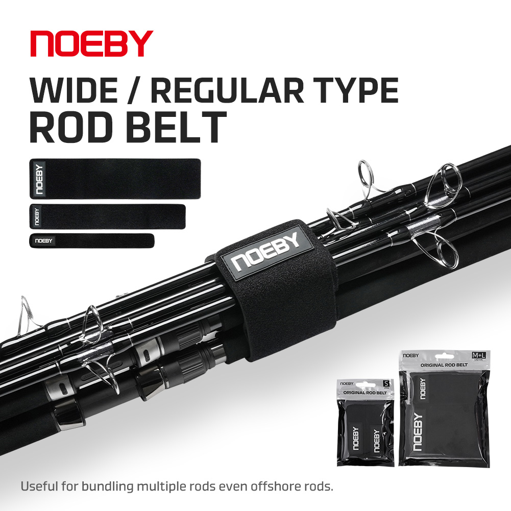Fishing Rod Spinning - สายรัดคันเบ็ดตกปลา NOEBY สายป้องกันการเสียดสีแบบกว้างสำหรับเก็บคันเบ็ดแบบสปินนิ่งและแบบแคสติ้ง