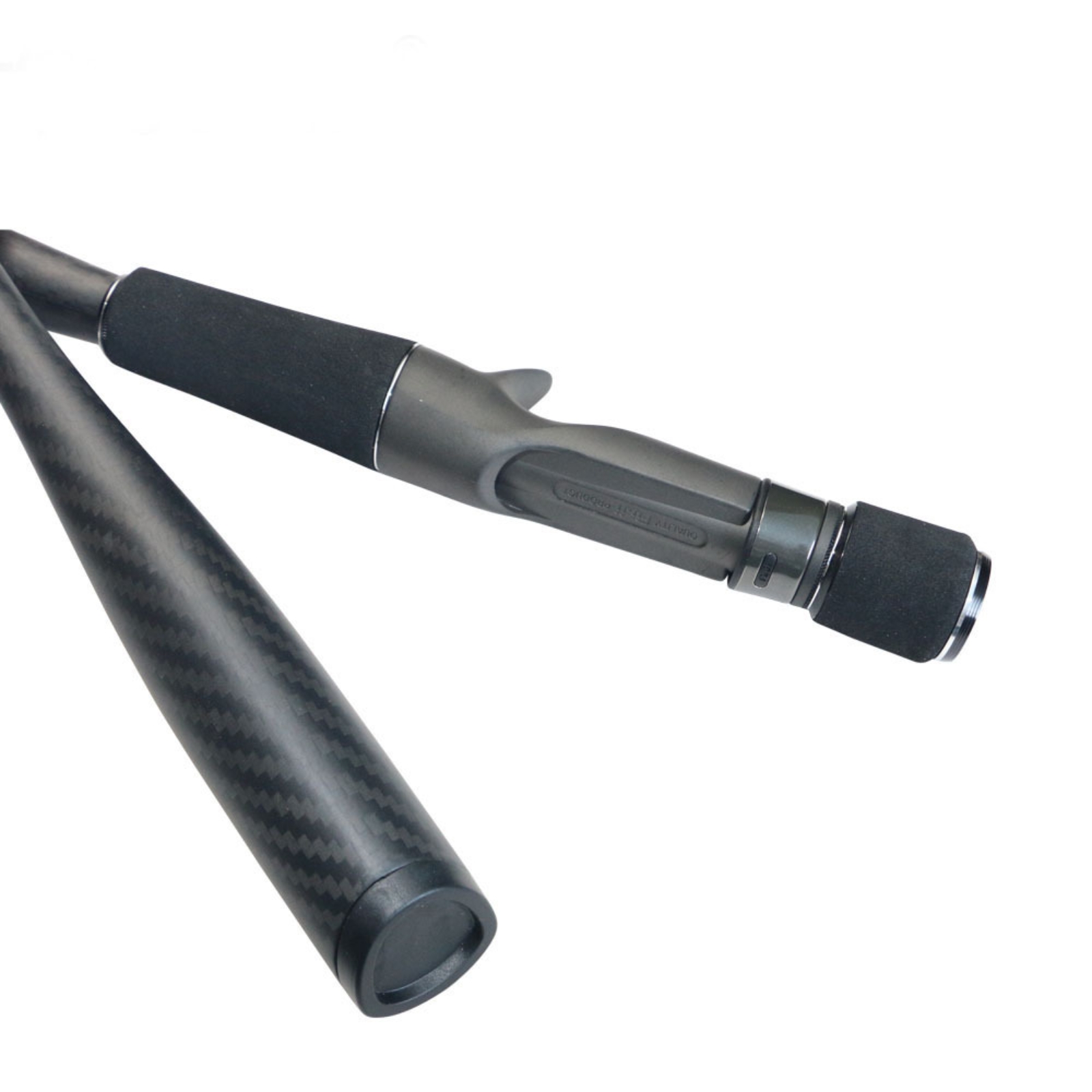 Fishing Rod Carbon Fiber - ด้ามจับแบบรวมในตัว ผิวสัมผัสแบบทอ ด้ามจับคาร์บอนไฟเบอร์ ด้ามจับตกปลาแบบมีพื้นผิว น้ำหนักเบา ติดตั้งง่าย