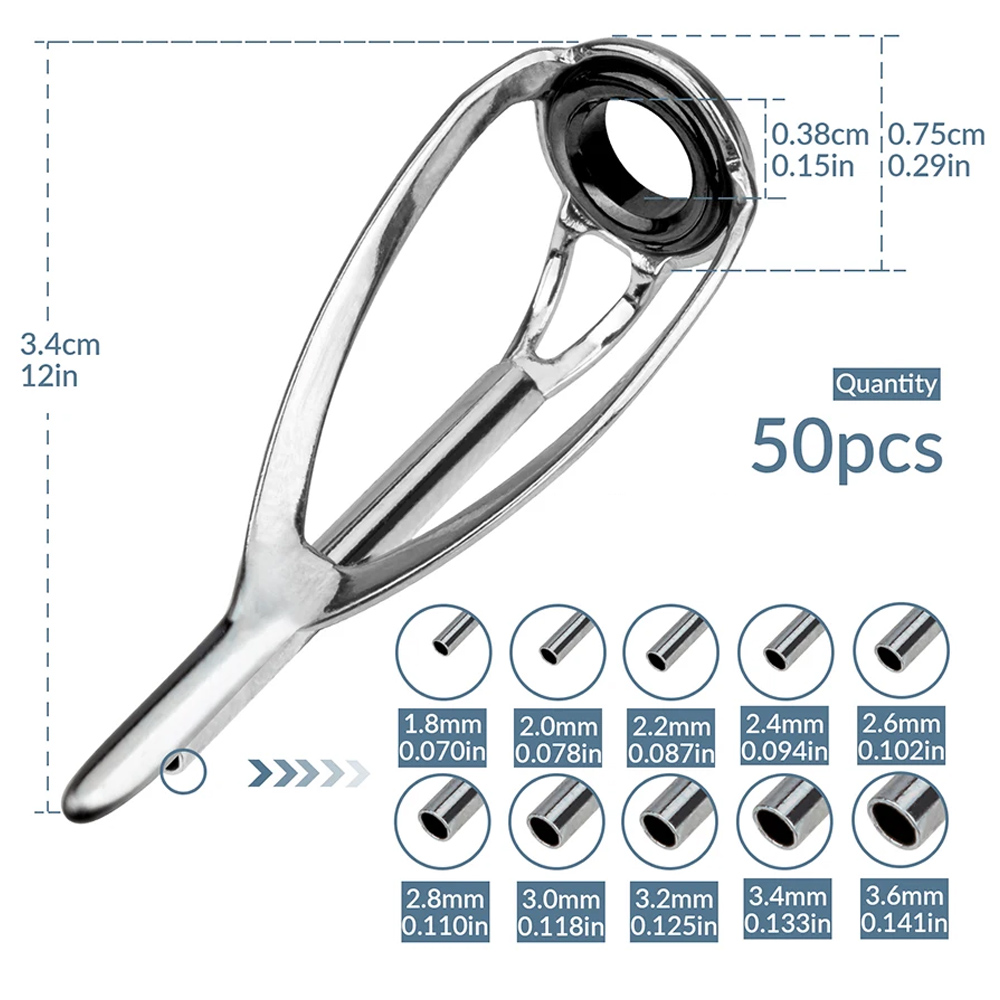 Fishing Rod Tip Replacement - THKFISH 50pcs Fishing Rod Guides เคล็ดลับ