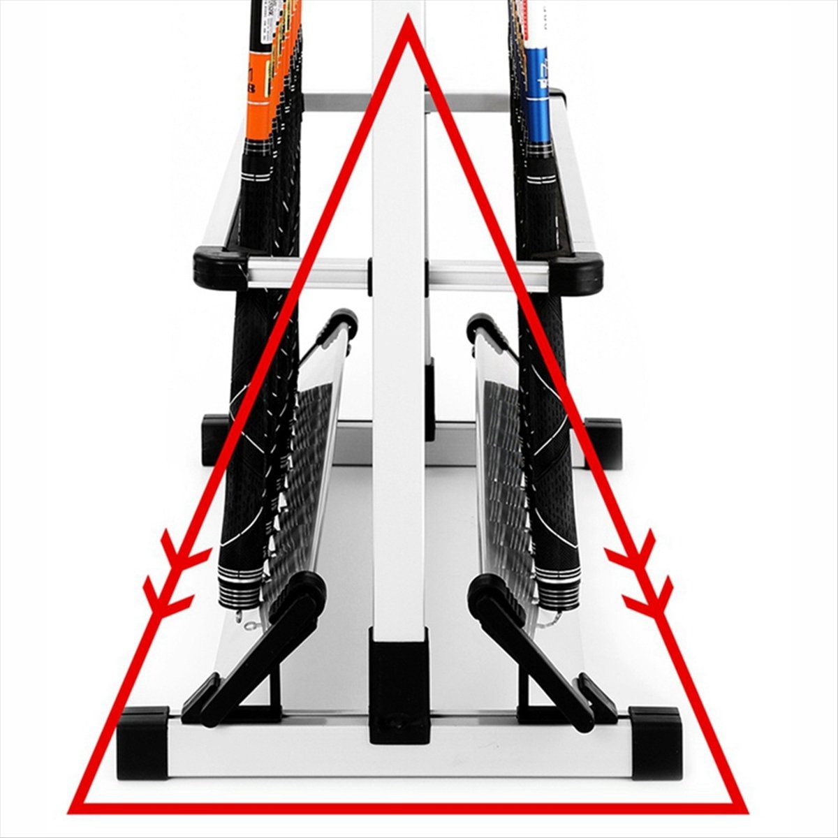Fishing Rod Holder - ABST ที่วางคันเบ็ดอลูมิเนียม ที่เก็บคันเบ็ด ความจุ 12 ชิ้น