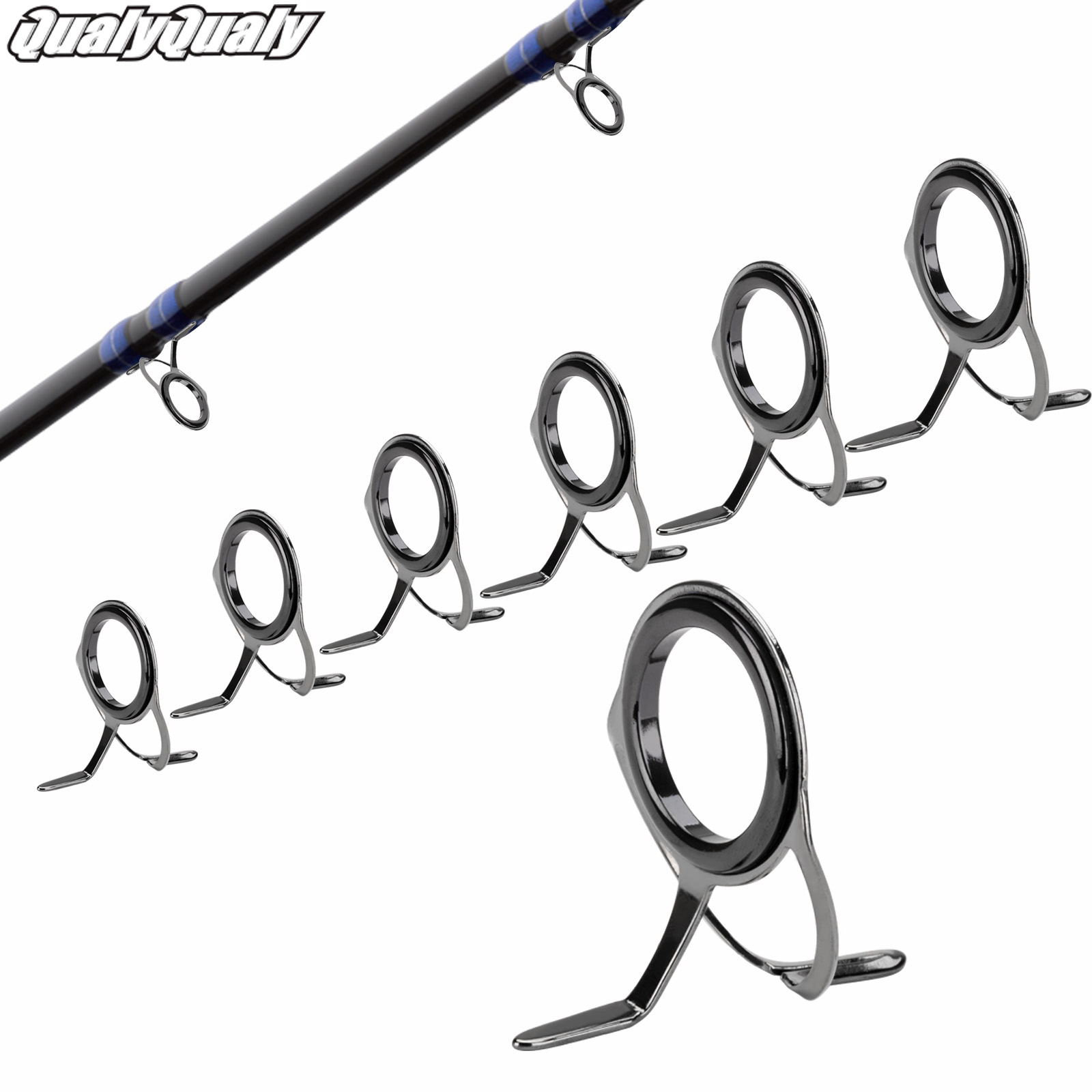 7pcs Fishing Rod Guides ชุดซ่อ - Fishing Rod Casting บทวิจารณ์และราคา