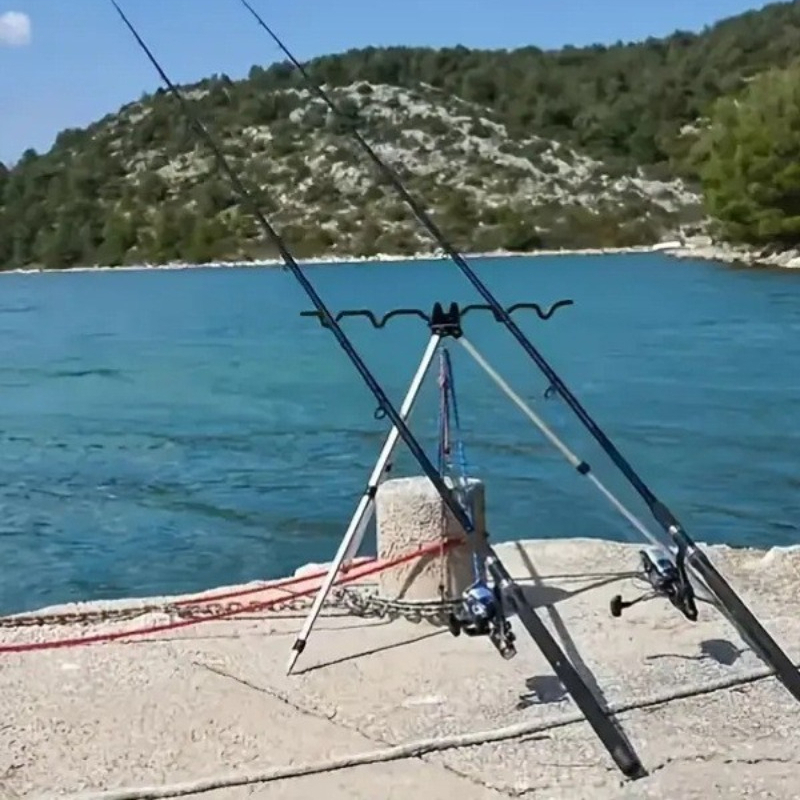 ชุดอุปกรณ์ตกปลา 1 ชุด ขาตั้งคั - Fishing Rod Telescopic บทวิจารณ์และราคา