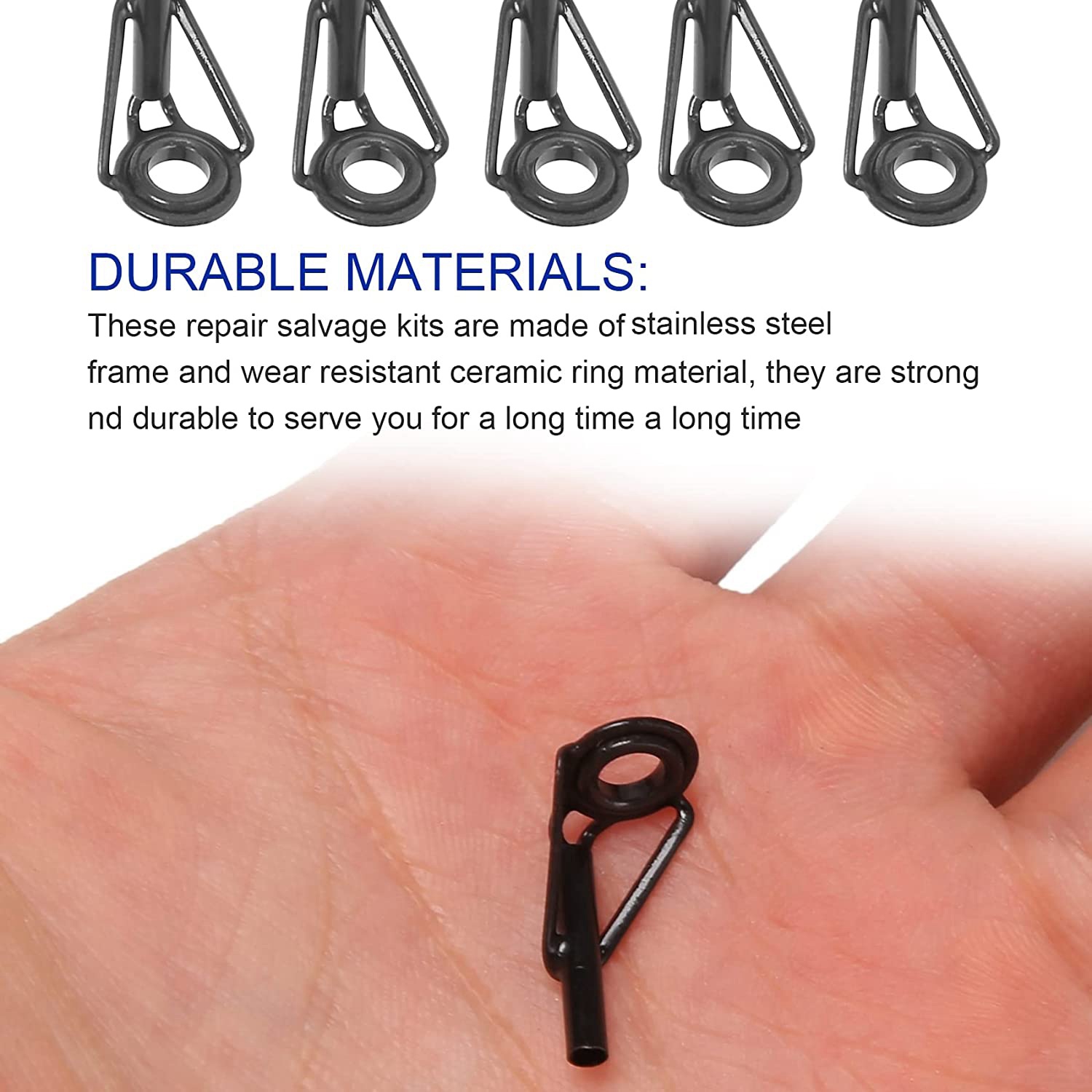 ชุดซ่อมปลายคันเบ็ดตกปลา A69P-8 - Fishing Rod Guide Replacement บทวิจารณ์และราคา