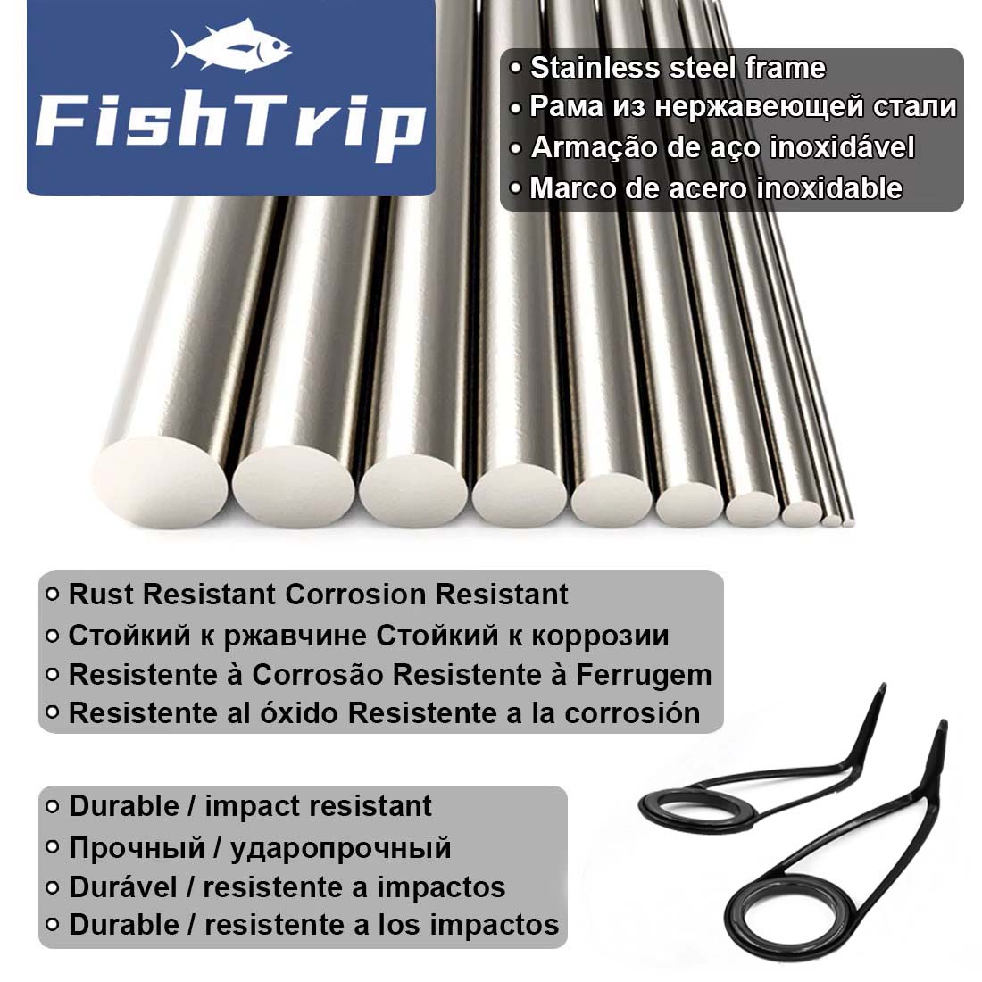 ตกปลา Rod Guide ชุดซ่อมที่สูงข - Fishing Rod Guide Replacement บทวิจารณ์และราคา