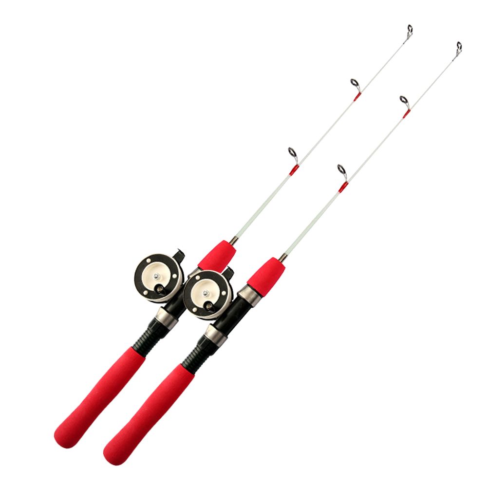 รอกตกปลาแบบพกพาสำหรับตกปลาล็อบ - Fishing Rod Ice บทวิจารณ์และราคา
