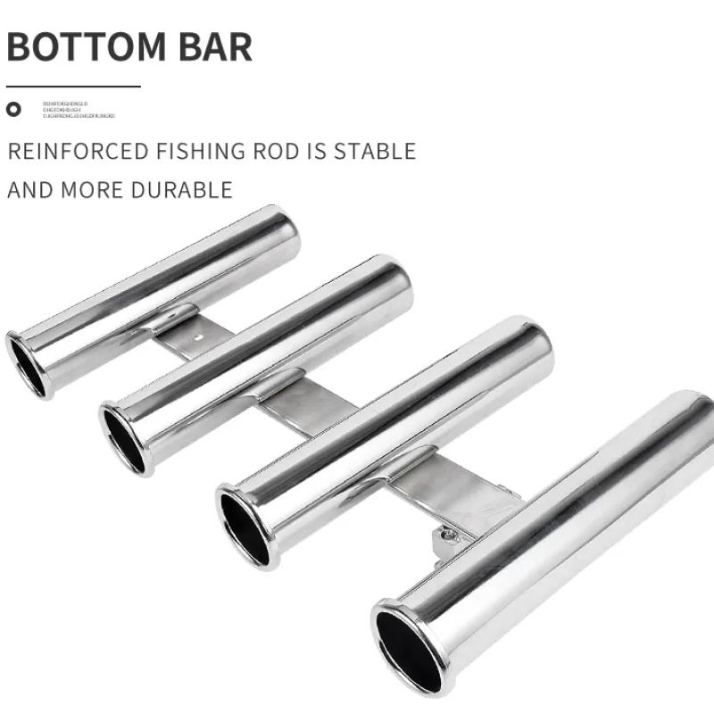 ที่วางคันเบ็ดสแตนเลส 4 ท่อ สำห - Fishing Rod Boat บทวิจารณ์และราคา