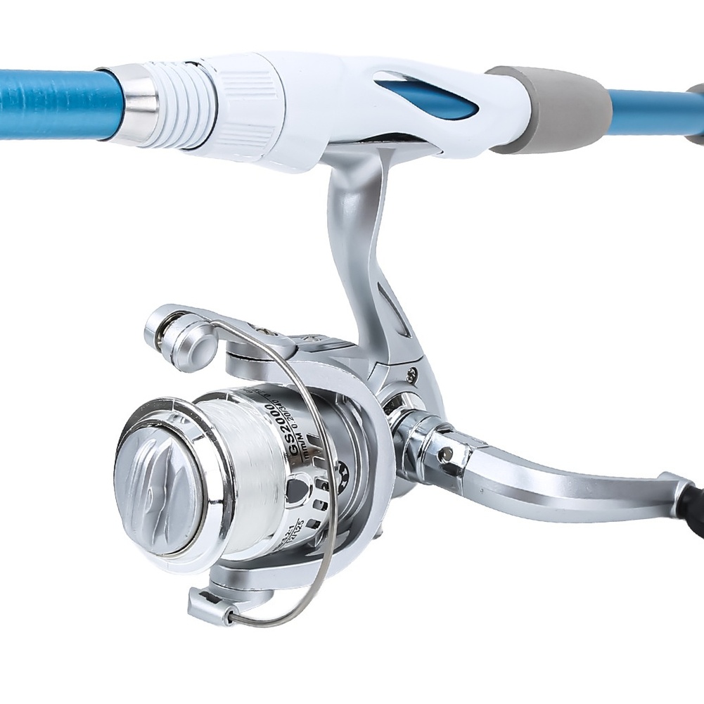 ชุดคันเบ็ดตกปลาสีน้ำเงินขาว 1. - Fishing Rod Combo บทวิจารณ์และราคา