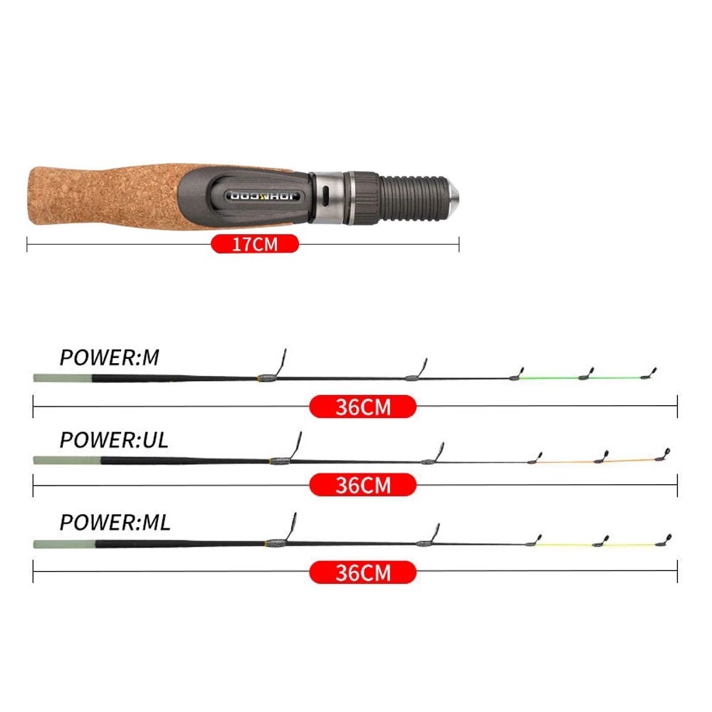 เบ็ดตกปลาน้ําแข็ง 50 ซม.UL ML  - Fishing Rod Ice บทวิจารณ์และราคา